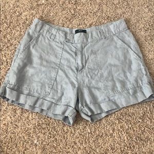 Grey Linen Shorts